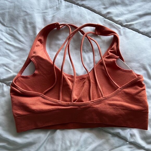 Womens Padded Sports Bra Cross Back Bra Workout Strappy Bra Seamless Comfortable - Picture 6 of 7